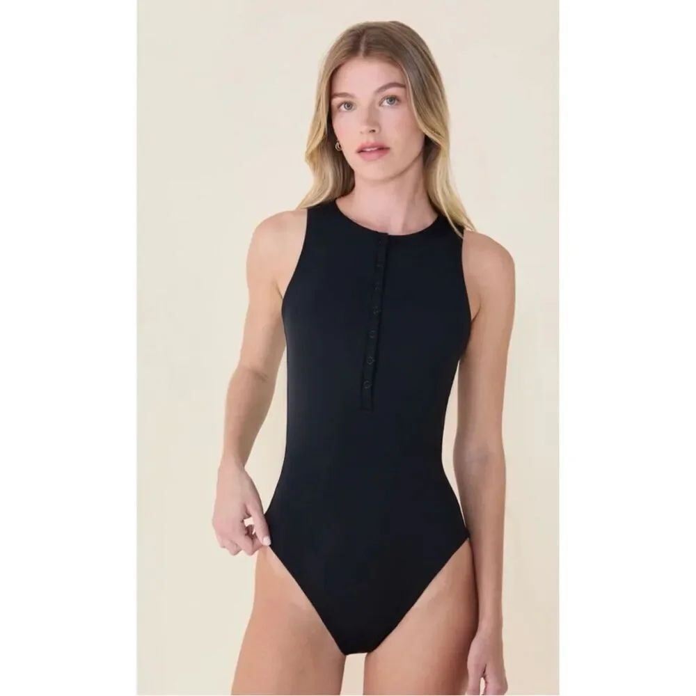 Andie The Malibu One Piece Swimsuit in Black Size XL ~ New No Tags